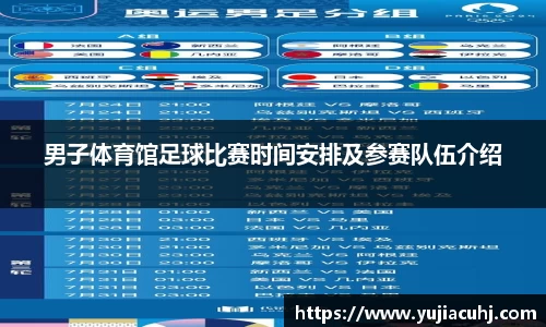男子体育馆足球比赛时间安排及参赛队伍介绍