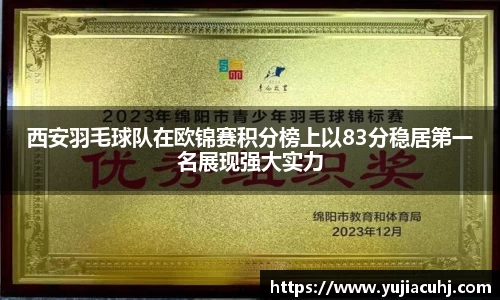 西安羽毛球队在欧锦赛积分榜上以83分稳居第一名展现强大实力