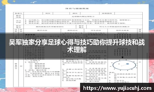 吴军独家分享足球心得与技巧助你提升球技和战术理解